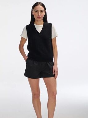 Zara Black V-Neck Sweater Vest